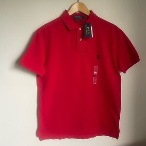 Polo Ralph Lauren Custom Slim Fit Red Polo Shirt – Size M